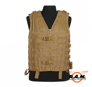 Weste Molle Light Tactical in der Farbe Coyote