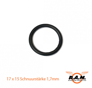 O-Ring 17 x 15 Schnurstärke 1,7mm schwarz