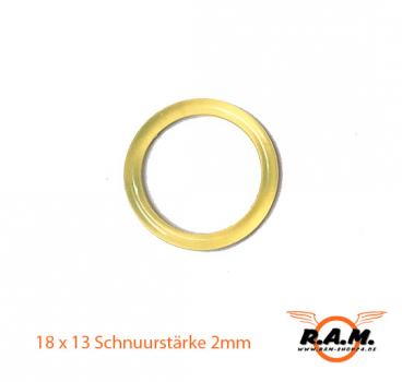 O-Ring 18 x 13 Schnurstärke 2mm transparent