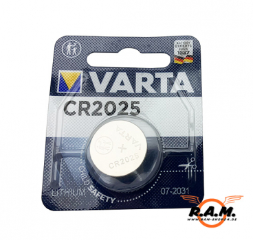 VARTA Knopfzelle CR2025, Lithium 3V, 150mAh