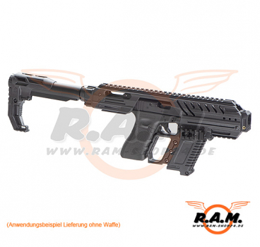 SLONG MPG Carbine Full Kit für Airsoft Glock GBB, schwarz