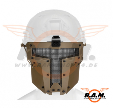 Pirate Arms Warrior Steel Face Mask, desert
