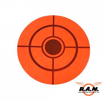 Target Dots Selbstklebende Zielscheiben 250 Stück (5cm), neon orange