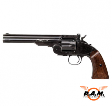 Schofield 6" Revolver Aging cal. 4.5mm (.177) Diabolo, schwarz
