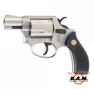 Smith & Wesson Chiefs Special 9mm P.A.K. vernickelt