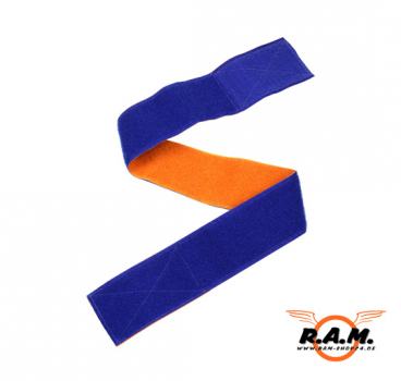 Solidcore Teamarmband mit Klett, Blau/Orange