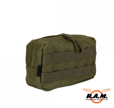 "Molle" Tasche horizontale in Oliv