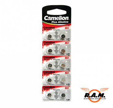 Camelion AG4 Knopfzelle 1,5V, 18mAh, Ø 6,8 mm, H 2,6mm 10 Stück