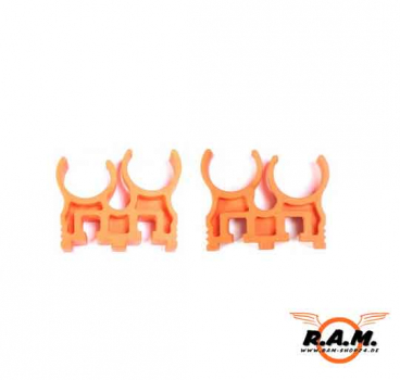 CAM870 - 2x Quad-Load Shell Clips Set for Caddy System in orange, Original APS
