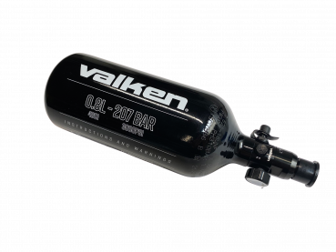 VALKEN - 207 bar/ 3000 PSI / 0,8 Liter  48CI HP Flasche inkl. Regulator