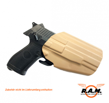 Passform Holster für QSZ92-9 Pistole cal. 0.50 tan / desert