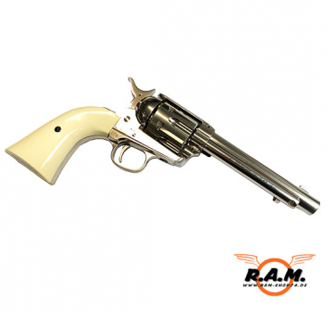 SAA Revolver cal. 0.43 Nickel Finish CUSTOM