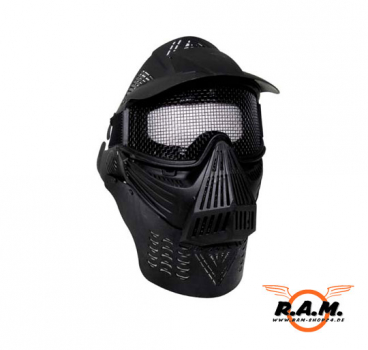 Gesichts-Vollschutzmaske "Paintball",  schwarz