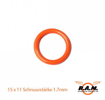 O-Ring 15 x 11 Schnurstärke 1.7mm Orange