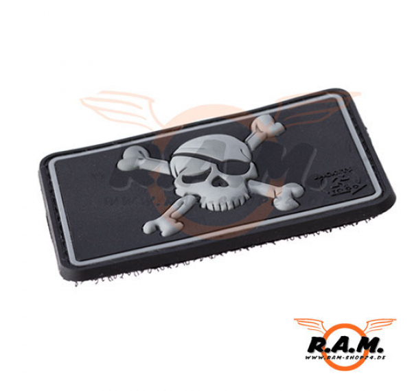 Pirate Skull Rubber Patch SWAT