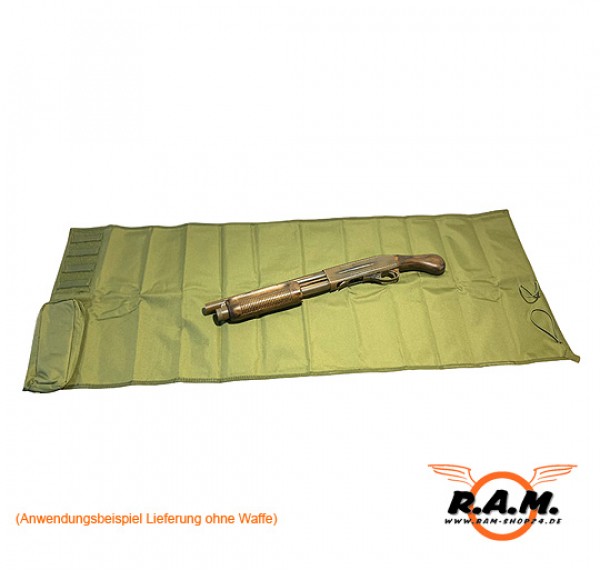 Tactical Cleaning Pad für Gewehre, groß, in oliv (130 x 48 cm)