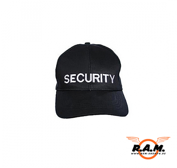 Security Cap, schwarz, bestickt