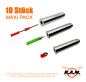Preview: Universal Ladehülsen 4,5 mm 10er Maxi Pack für Diabolo & Darts – Umarex, Crosman & Dan Wesson – von SOLIDCORE | Made in Germany