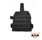 Preview: "Molle" Beinplatte deluxe, Leg Carrier, schwarz