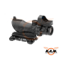 Preview: 4x32 QD + Mini Reddot - Combo Combat Scope, schwarz