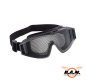Preview: Elite Force Metallgitterbrille MG300, schwarz mit 3 Wechseleinsätzen