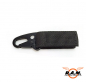 Preview: Molle Schlüsselanhänger, Tactical in schwarz, Länge 6cm von SOLIDCORE