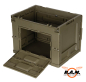 Preview: faltbare Klappbox, Transportbox in oliv, 20l