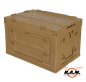 Preview: faltbare Klappbox, Transportbox in khaki, 60l