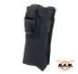 Preview: "MOLLE" Funkgerätetasche / Flaschentasche in Schwarz