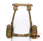 Preview: Operator Chest Rig mit divers. abnehmbaren Taschen in Tan