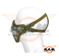 Preview: Gesichtsschutzmaske Metall mit Elasthan-Gurt OD, Skull