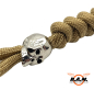 Preview: Messerkordel aus Kevlarcord mit Totenkopf in coyote
