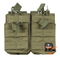 Preview: Doppelte Molle Magazintasche, für bis zu 4 Magazine, oliv