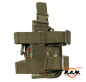 Preview: Pistolenbeinholster,flecktarn, Bein- und Gürtelbef., rechts