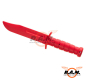 Preview: IMI Defense Rubberized Training Knife – Trainingsmesser für realitätsnahes Handling, rot