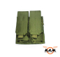 Preview: US MOLLE AR15 Magazintasche mit Klettverschluss, doppelt, oliv