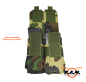 Preview: US MOLLE AR15 Magazintasche mit Klettverschluss, doppelt, woodland