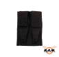 Preview: Magazintasche doppelt, klein, "MOLLE", Mod. System, schwarz