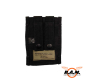 Preview: Magazintasche doppelt, klein, "MOLLE", Mod. System, schwarz
