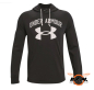 Preview: Under Armour Rival Big Logo Terry Hoodie, schwarz