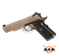 Preview: Softairpistole KJ Works M1911 MEU Full Metal GBB, Tan