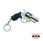 Preview: Metall-Schlüsselanhänger Revolver, 10cm