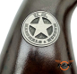 Preview: Colt SAA Griffschalen, braun mit "US Marshal "Logo *Rarität*