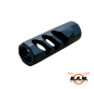 Preview: EMG x F1 Flat Faced Muzzle Brake – 14mm Negativ (CCW), schwarz