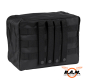 Preview: Sechseck Organizer Transparent – Groß – MOLLE Organizer für Ausrüstung & Zubehör, schwarz
