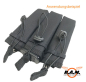Preview: Molle Pistolen Magazintasche dreifach in schwarz