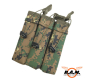 Preview: Molle Pistolen Magazintasche dreifach in Digital Woodland von SOLIDCORE
