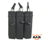 Preview: Molle Pistolen Magazintasche dreifach in schwarz