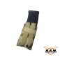 Preview: Einfache M4 Molle-Magazintasche mit elastischem Band, Multicam ***ABVERKAUF***