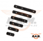 Preview: 6er Rail Set für Keymod und M-LOK, schwarz